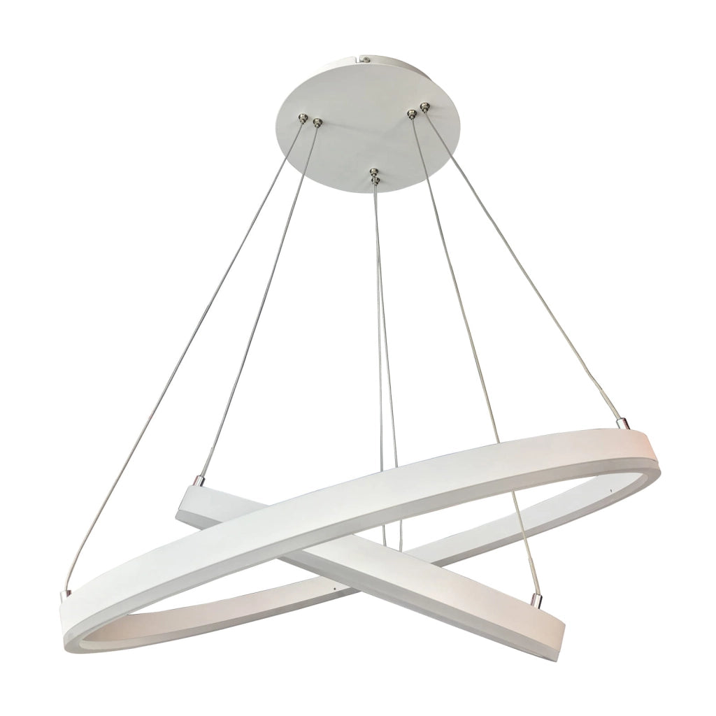 Italux Jovita lampada a sospensione LED bianca Ø60cm