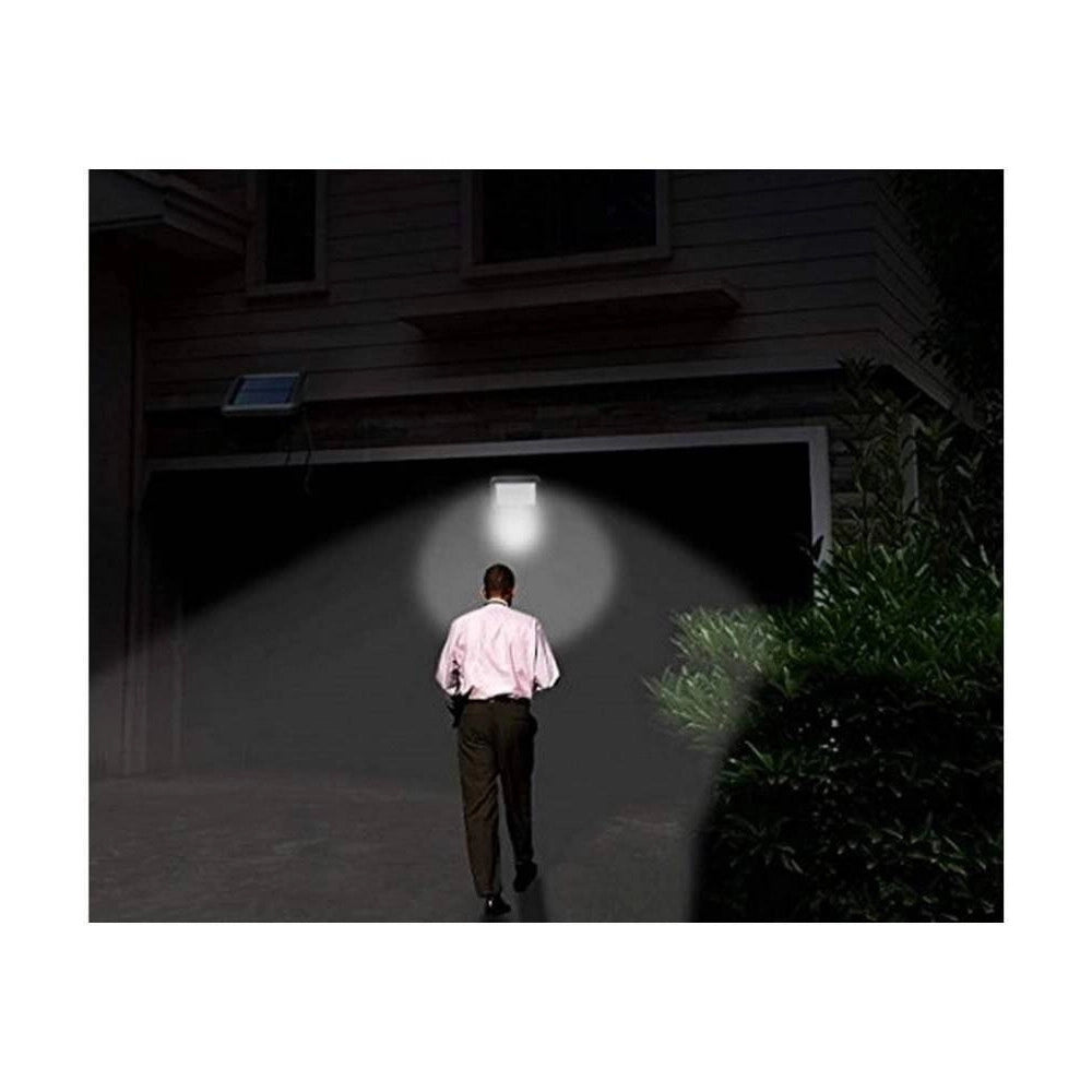 Trade Shop - Faro Led Solare 60w Crepuscolare Pannello Energia Solare Telecomando Ip65 Sl-60w -