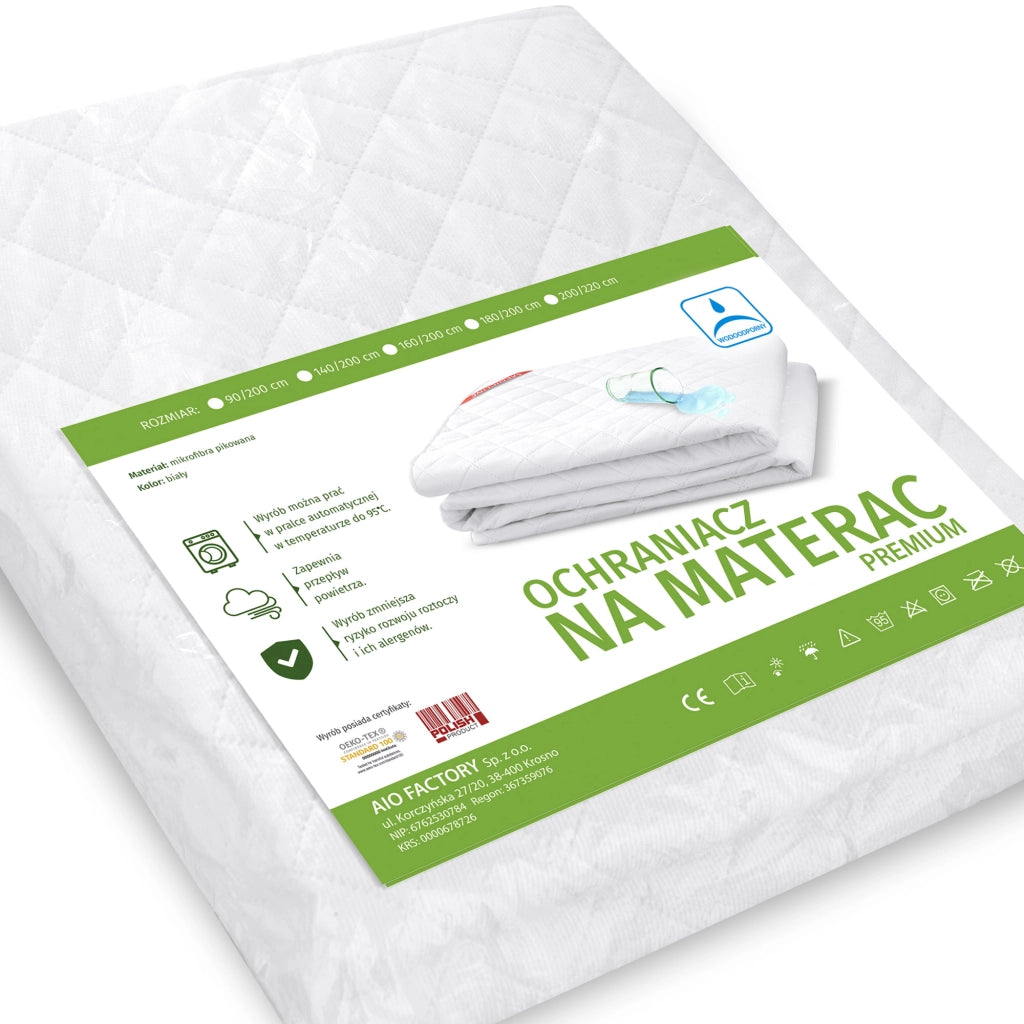 Coprimaterasso AIO FACTORY 140x200cm Impermeabile Bianco