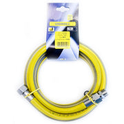 Tubo flessibile gas 1,5 mt  - 1/2" MF inox a norma EN 15266  per piano cottura/cucina  UNIROLL