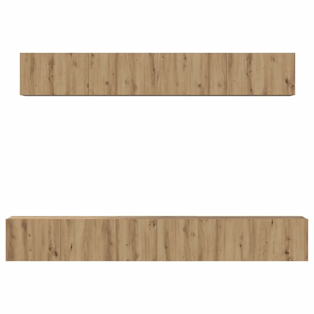 Set mobile TV 5 pcs Rovere artigianale Legno multistrato 3393386
