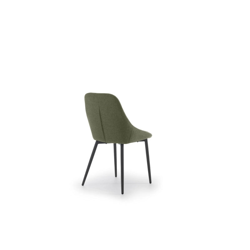 Sedia in tessuto easy-clean Gambe in metallo verniciato Kira 51cm X 59cm H 85cm Stones