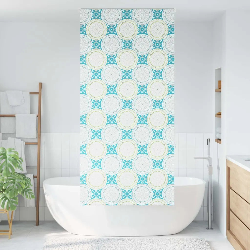 Tenda a Rullo Doccia 110x240 cm Larghezza Tessuto 106 cm 4014881