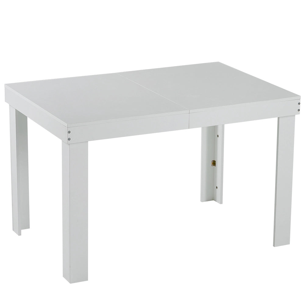 Tavolo da Pranzo Allungabile Fino a 6 Posti 120-200cm Bianco Cucina Estensibile