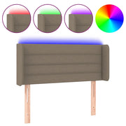 Testiera | Testata a LED Tortora 83x16x78/88 cm in Tessuto