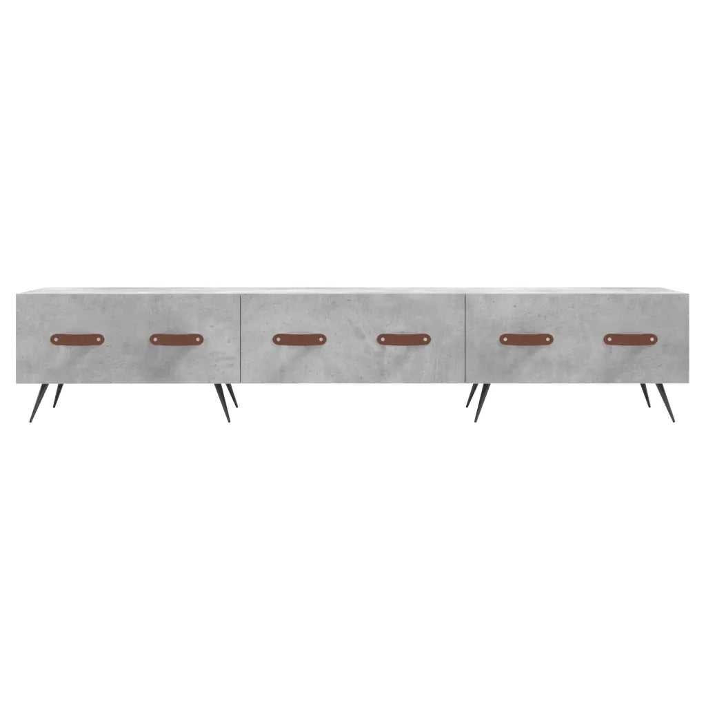 Mobile Porta TV Grigio Cemento 150x36x30 cm Legno Multistrato 829128