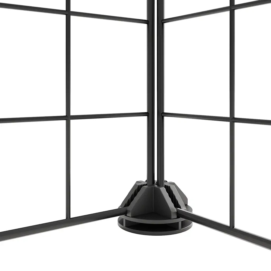 Gabbia per Animali 36 Pannelli con Porta Nera 35x35 cm Acciaio CFW7096607