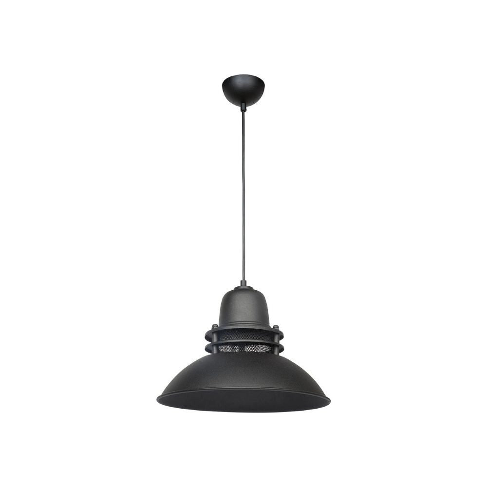 Lampada a sospensione Tibet  nera stile industriale