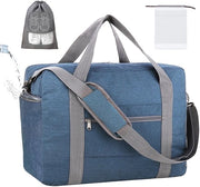 Borsa a mano 45 x 32 x 18 cm - Capacità 25 l - Borsa ripiegabile - Materiale impermeabile in poliestere - Materiale resistente ai graffi - Tasca a tracolla per signore/donna