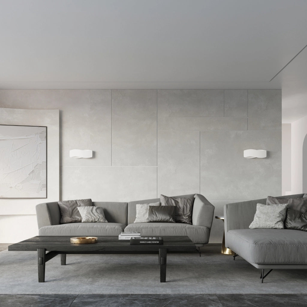 Applique Cedara 40 bianca in metallo Pure Lume 2xG9