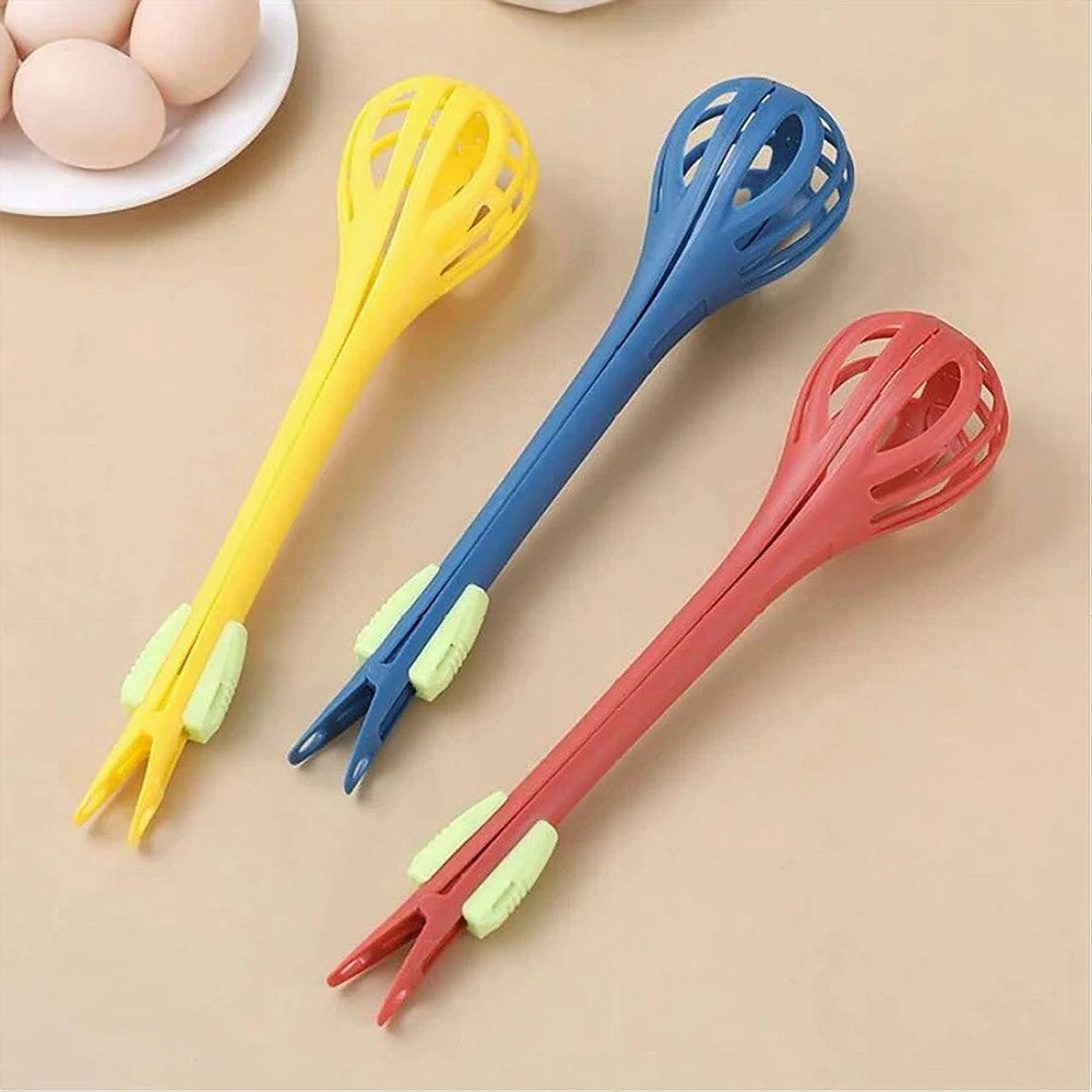 Trade Shop - Frusta Multifunzione Monta Mescola Sbatte Utensile Per Cucina Ergonomico Con Clip -