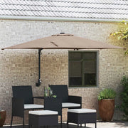 vidaXL Ombrello da giardino Talpa 248.5 x 247.5 x 160 cm Tessuto