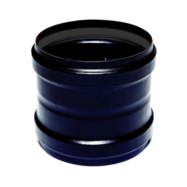 Tronchetto femmina/femmina DN 100 smaltato 600 gradi stufa pellet tubo nero CE Made in Italy
