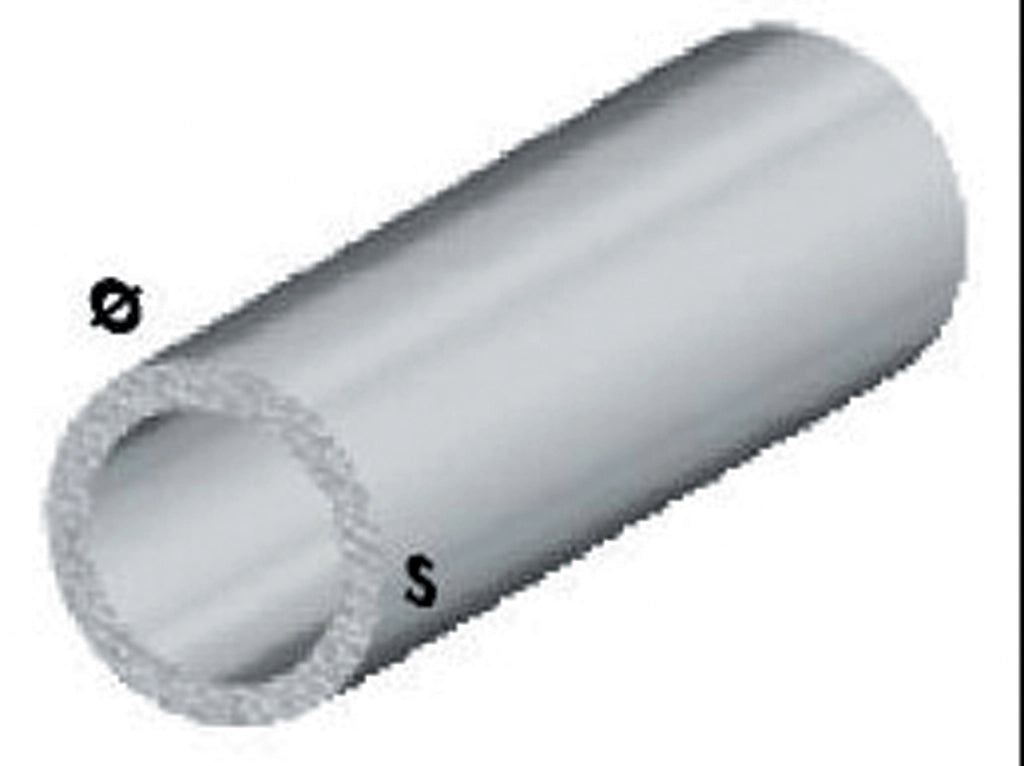 PROFILO ARGENTO H.100 CM TUBO TONDO 18X1 MM- ARCANSAS- 5,0 pz