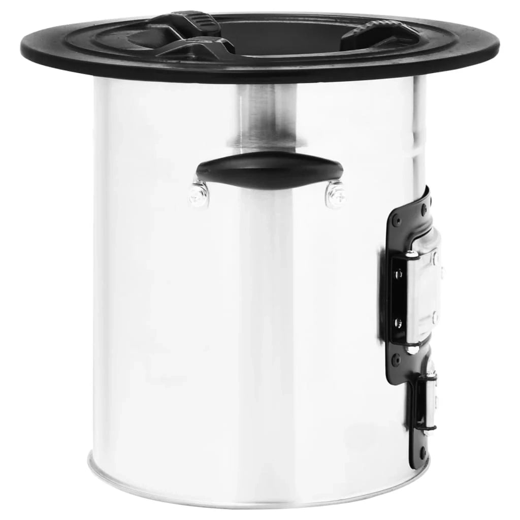 Stufa a legna da campeggio argentata 51,5 x 35 x 30,5 cm in acciaio inox 02_0005965
