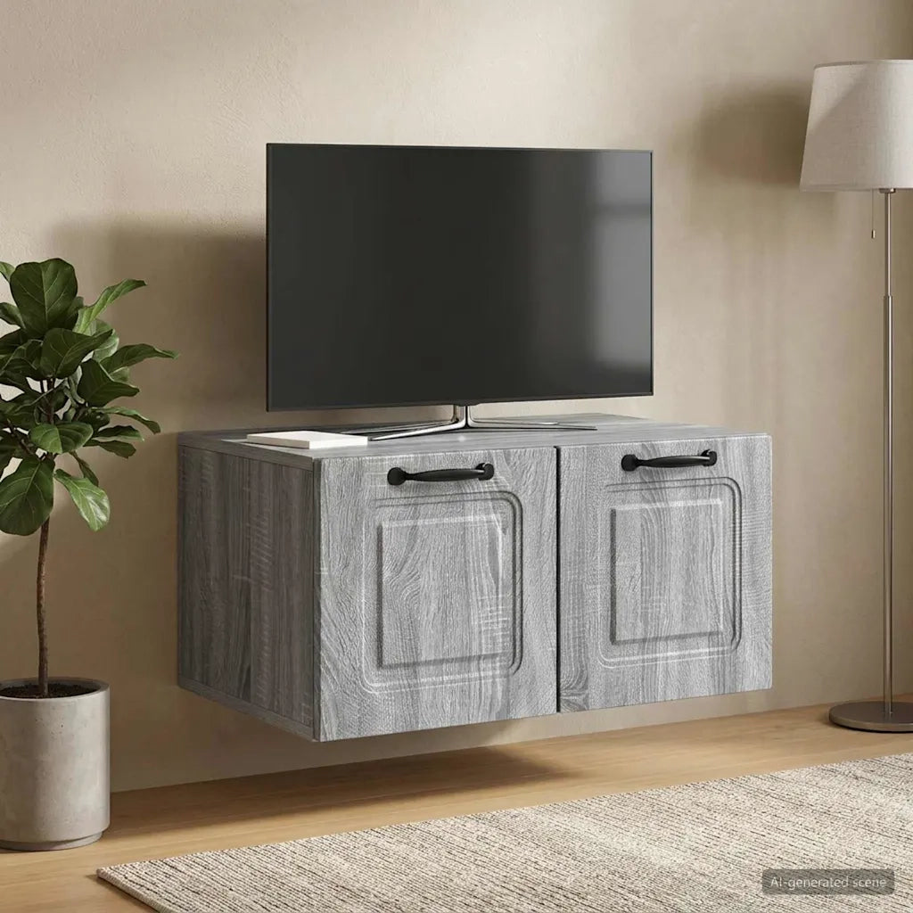 Mobile Porta TV da Muro Grigio Sonoma 59,5 x 41 x 30 cm 899361