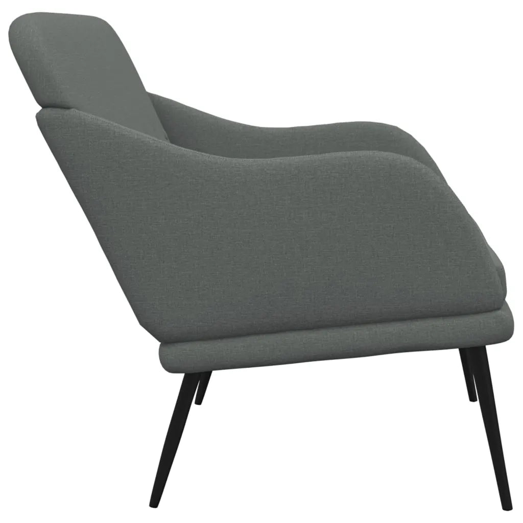 Panca Grigio Scuro 110x76x80 cm in Tessuto 351484