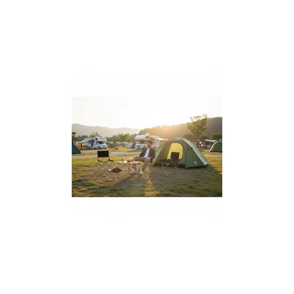 Set di 2 sedie pieghevoli da campeggio per pescatori - O'Camp  - Dimensioni: 47 x 40 x 68 cm