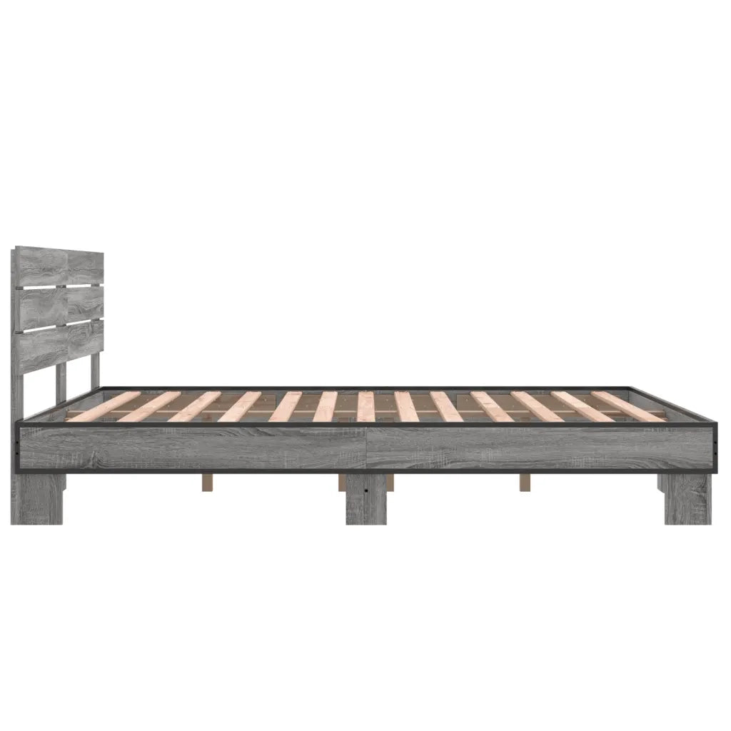Giroletto Grigio Sonoma 150x200 cm in Legno Multistrato Metallo 3280145