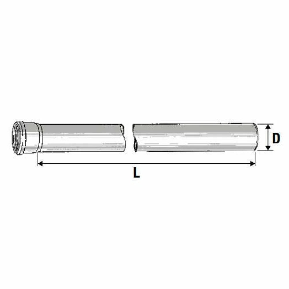 Tubo 1 bicchiere htem d.032 mm.2 000 b08lr32whm