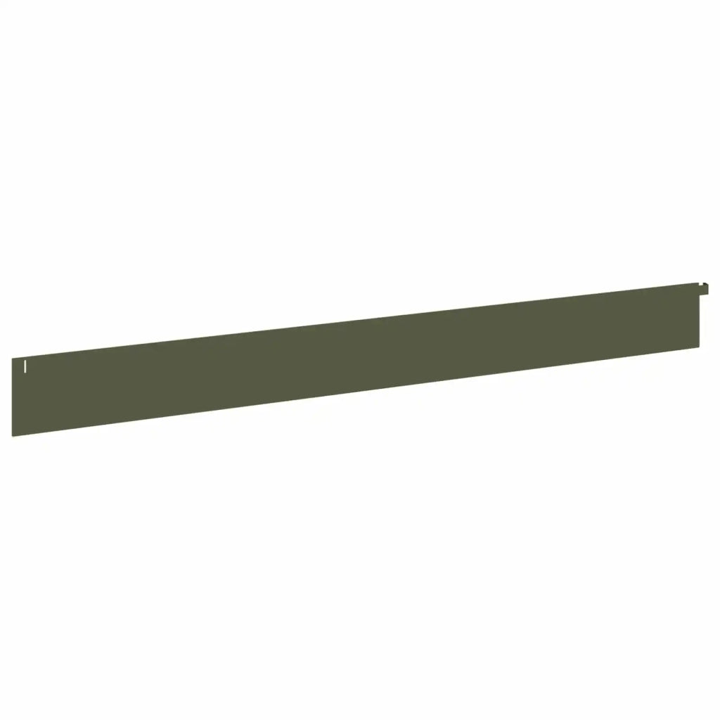Bordura per Prato 10 pz 102 x 10 x 4 cm Acciaio Verde Oliva 8008751