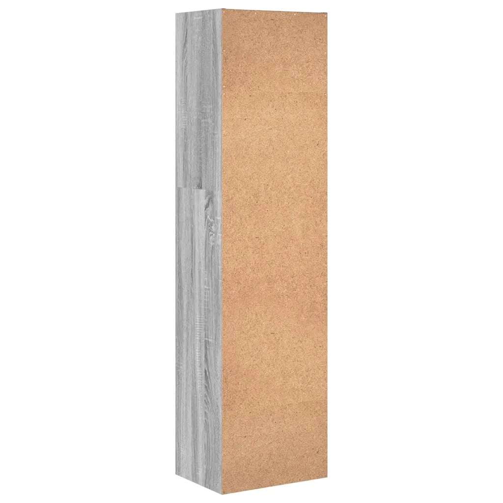 Libreria-Scaffale per Libri-Mobile di Stoccaggio Grigio Sonoma 40x30x152 cm in Legno Multistrato