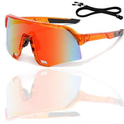 Occhiali da Sole Sportivi UV400 - Occhiali da Ciclismo Veloci - Impermeabili - Uomo/Donna - Adatti per l'Outdoor - Materiale Policarbonato