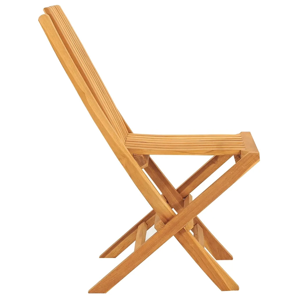 Sedie da Giardino Pieghevoli 8pz 47x47x89cm Legno Massello Teak