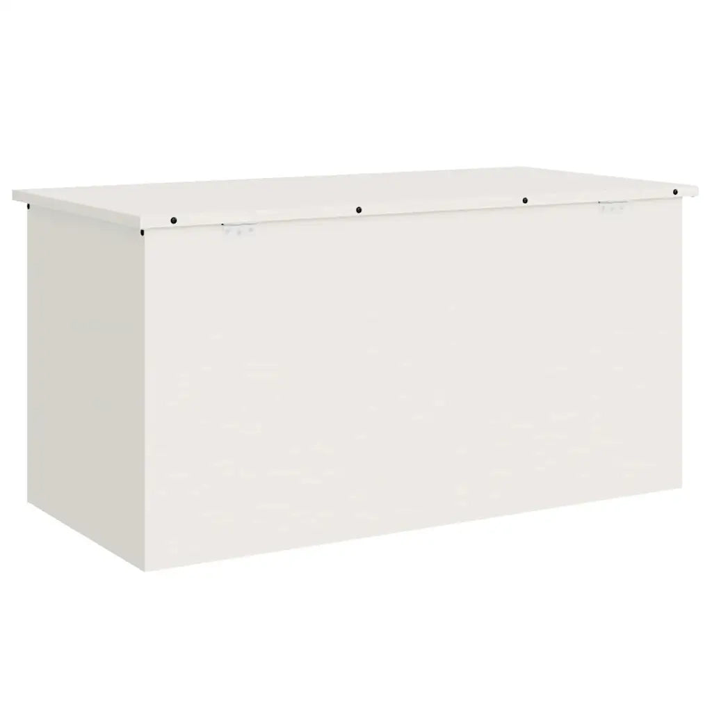 vidaXL Scatola di Stoccaggio Esterno Bianco 100 x 50.5 x 50 cm