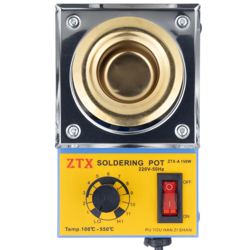 Tigelle Saldatura Rosfix 11-A 150W – Acciaio Inossidabile, Regolazione Temperatura 100-550°C | Capacità 250g, Ø 37mm