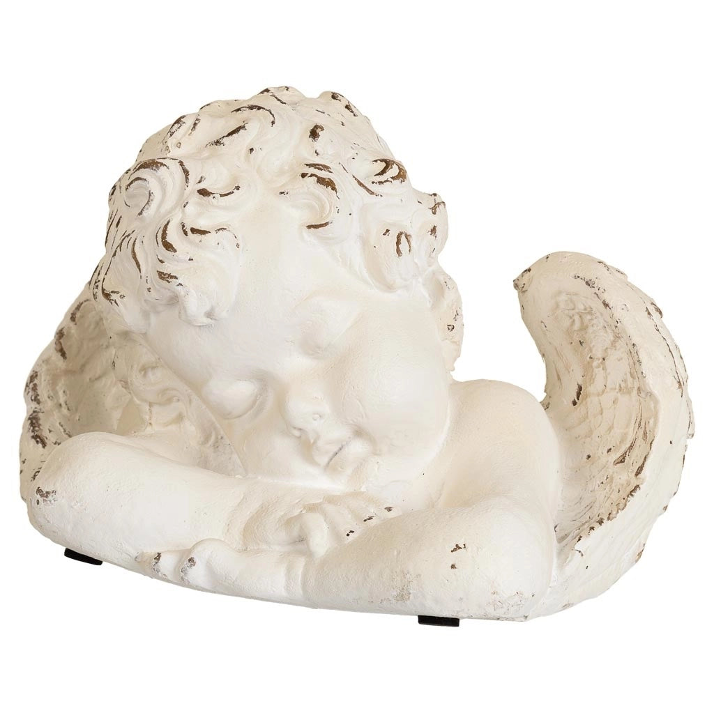 Figura angelo in magnesio bianco 29x18x19h