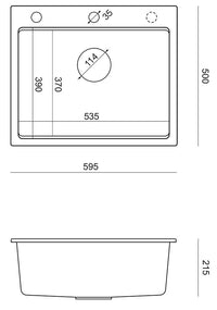 Lavello In Granito Kurt 110 Workstation Black