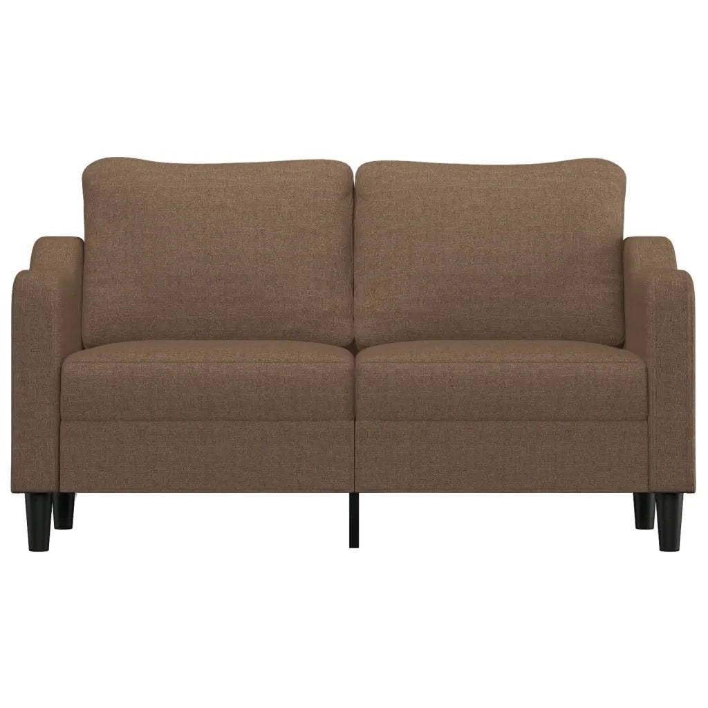 Divano | Divano da soggiorno | Sofa a 2 Posti Marrone 140 cm in Tessuto