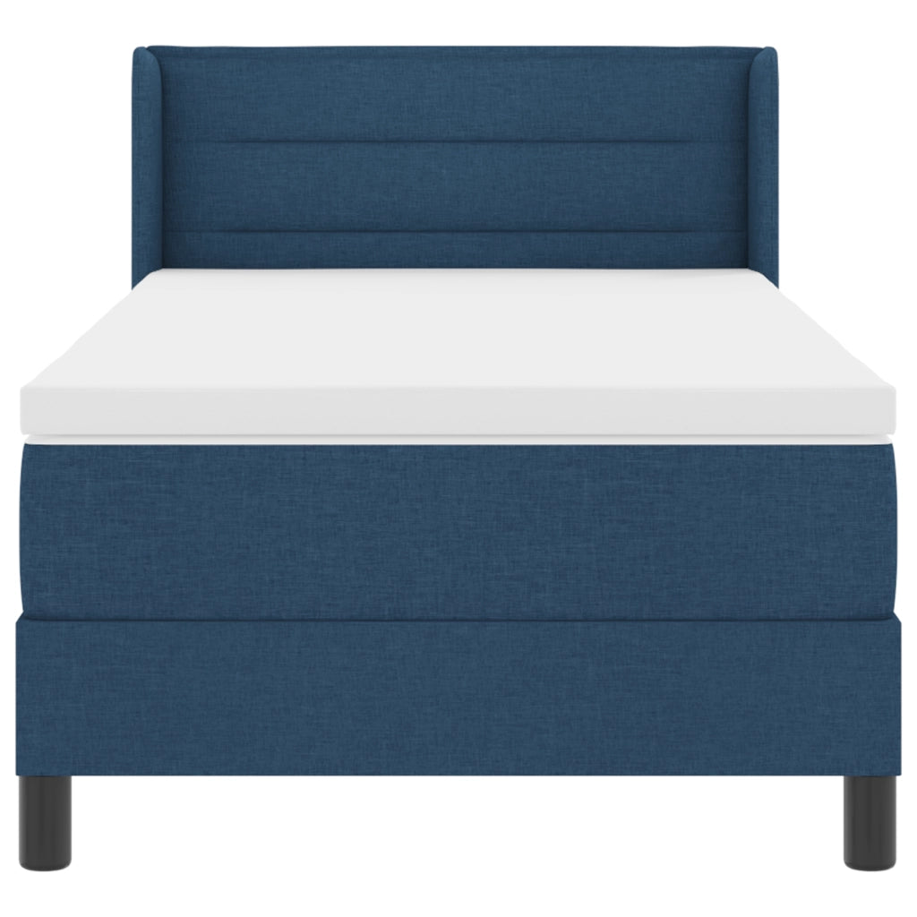 Letto con contenitore  con materasso Blu 100x200 cm Tessuto