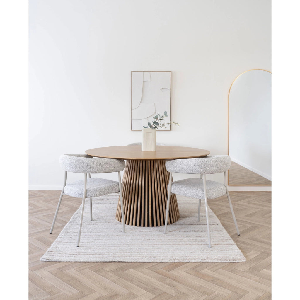 Tappeto Rettangolare Mango, Beige, Lana, 230x160x1 cm