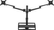 Monitorhouder periférico per due schermi da 17-32 pollici con supporto per laptop