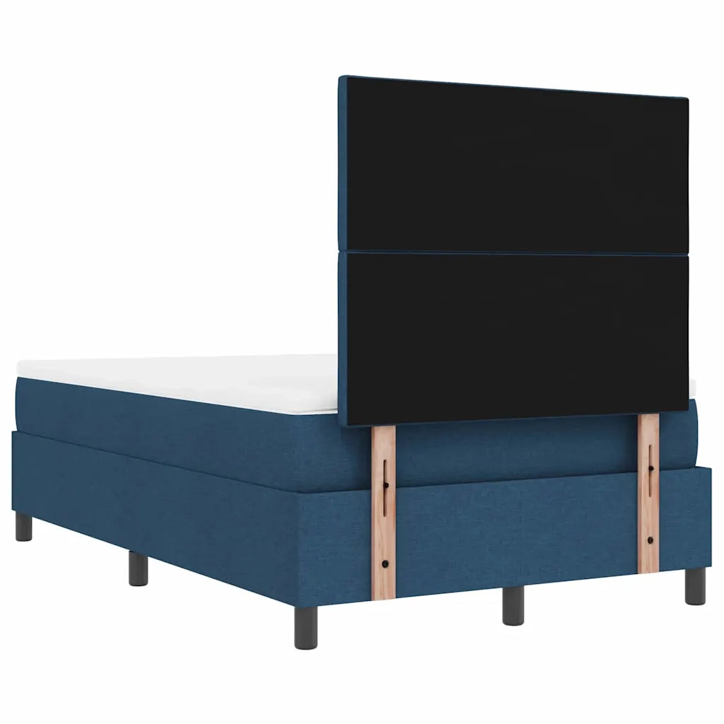 Letto a molle con testiera Blu 120 x 200 cm Tessuto 3344141