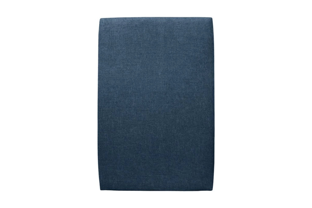 Letto 90x190 cm con testata imbottita - Tessuto Tela opaca