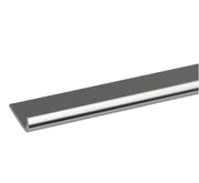 PROFILO UNGHIETTA IN ALLUMINIO- - mm.18 mt.2 argento lucido - 5 pezzi