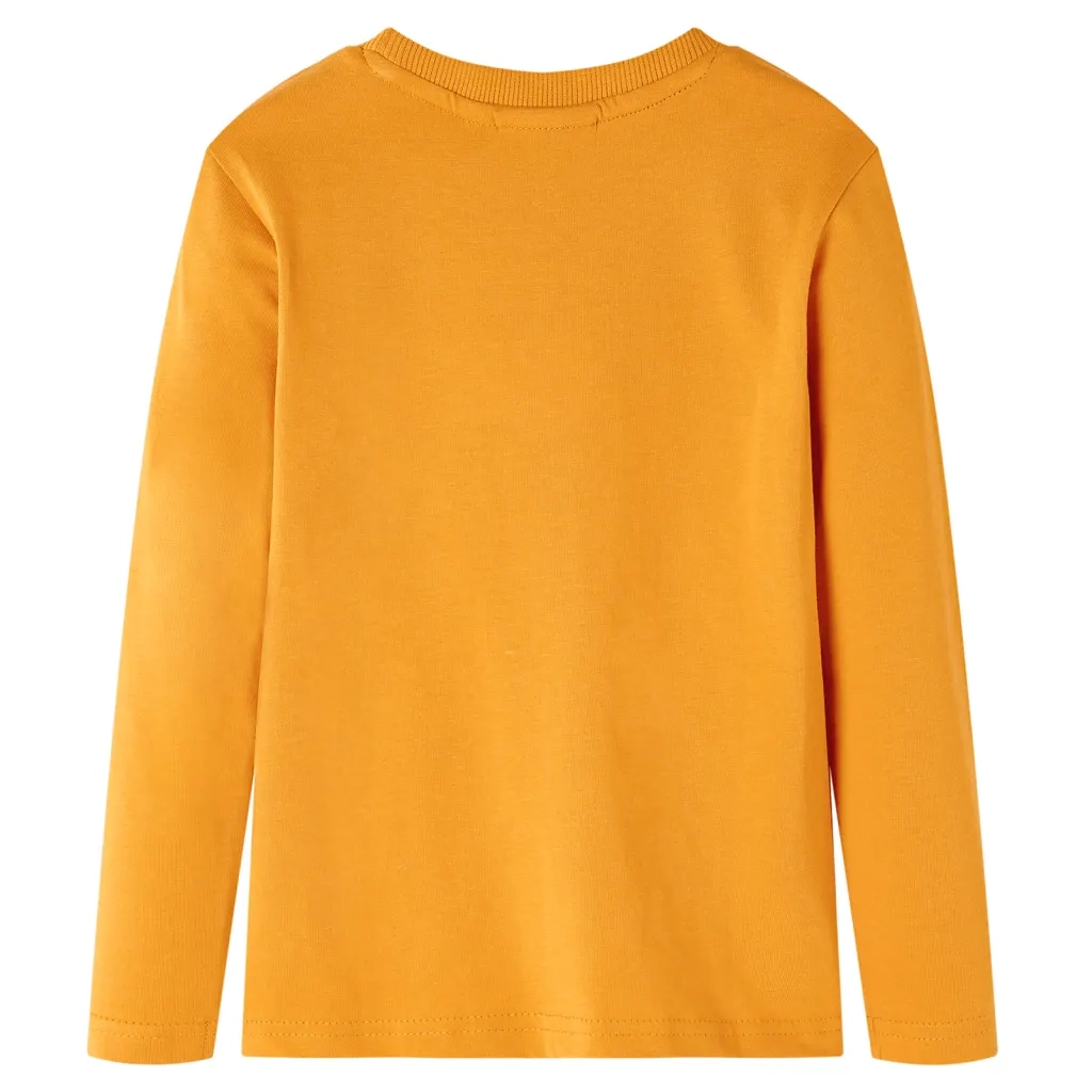 Maglietta da Bambina a Maniche Lunghe Ocra 104cod mxl 84406