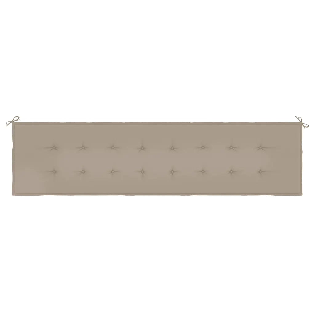 Cuscino per Panca da Giardino Grigio Talpa 200x50x3 cm cod mxl 57688