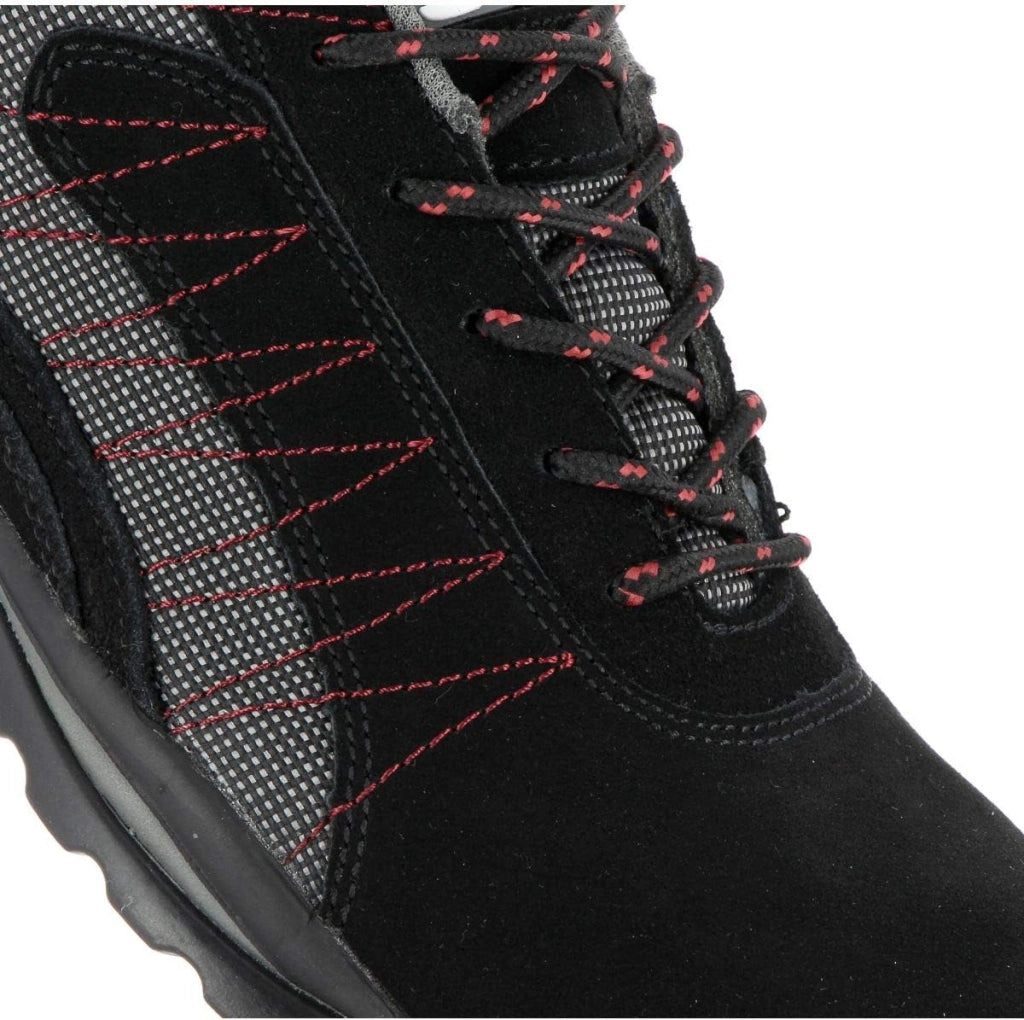 ZEPHIR S1P - S 24 BOSSI INDUSTRIA - Pelle crosta velluto nero/tela grigia - Dimensione 43-5122-43