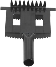 Setaccio per pelle antiprurito - Spazzola portatile - Spazzola per pelle - Misura 21,5x14x9,5cm - Adatto per pecore/torri - Materiale: acciaio inossidabile