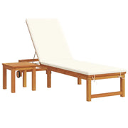 2 pz Lettino Prendisole | Sdraio da giardino | Lettino da sole Marrone Legno di Acacia Massello