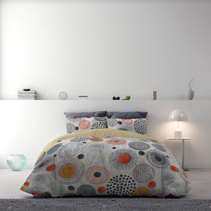 Copripiumino Singolo con Stampa sul Sacco e Federe Doubleface Acquerello