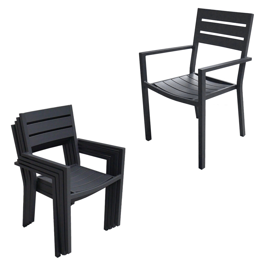 VENEZIASet di mobili da giardino allungabili in alluminio 180/300 - antracite
