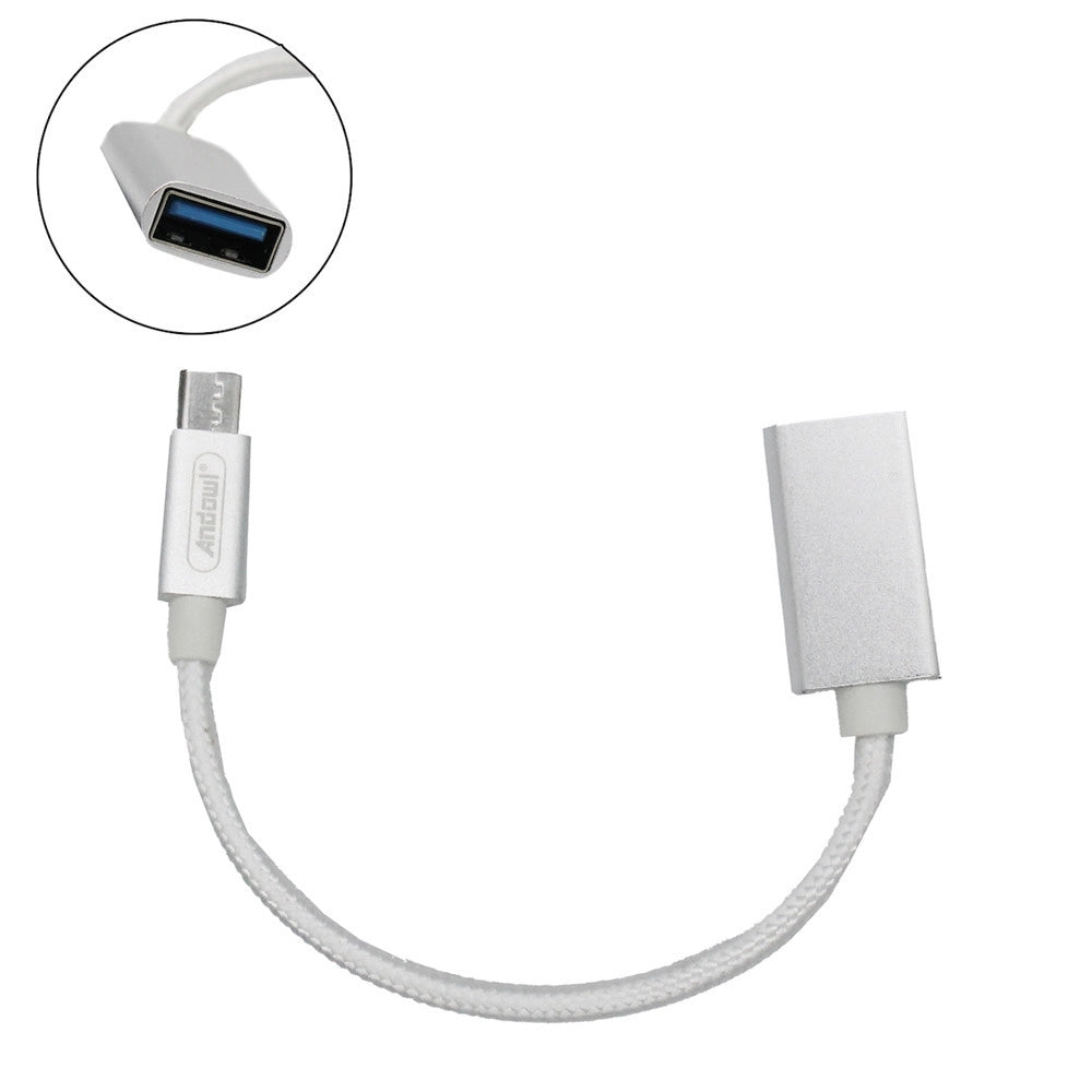 Trade Shop - Cavo Convertitore Adattatore Micro Usb Maschio A Usb Otg Femmina Plug-and-play Q-ot02 -
