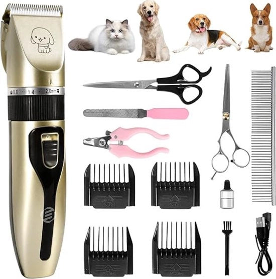 Tondeuse per cani con funzione rasatrice per peli spessi - Trimmer per cani - Tondeuse per cani - Tondeuse per animali - Tondeuse per cani per trimer