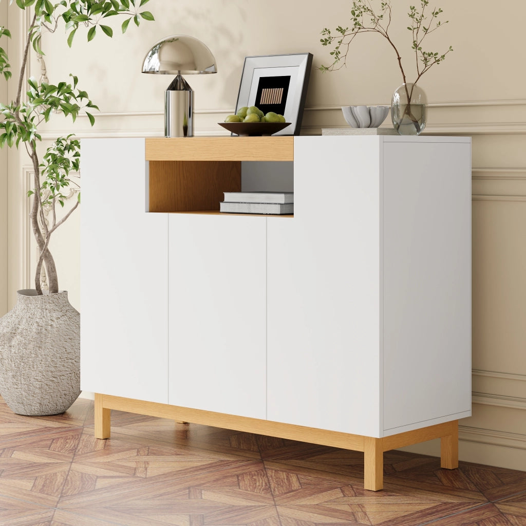 Credenza 3 Ante ¨C Xylo ¨C Soggiorno e Sala da Pranzo, Mobile Contenitore Multifunzione