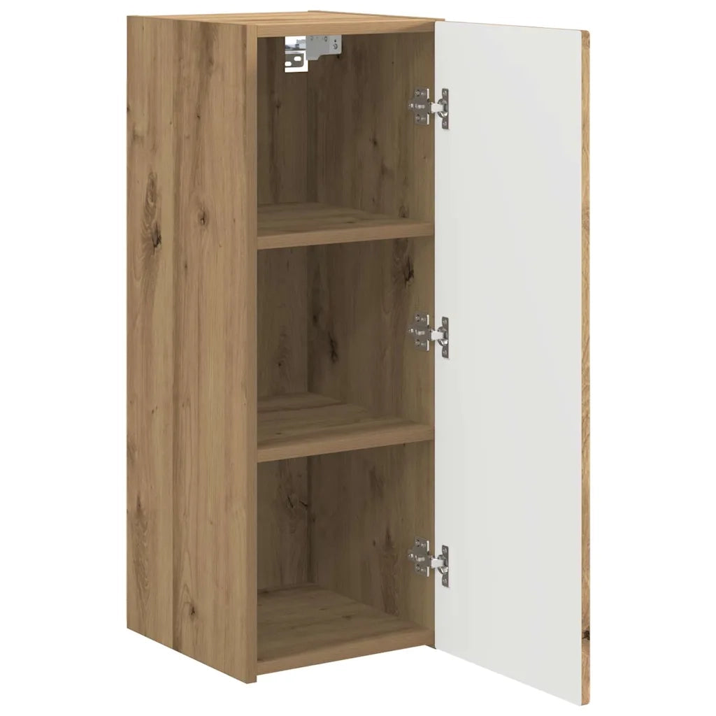 Mobile TV da parete-Mobile TV a Muro-Credenza TV Rovere Artigianale 30 x 31 x 80 cm